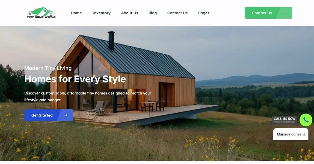 Tiny Home World Real Estate Website Redesign