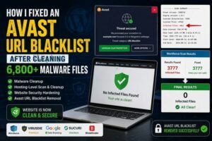 How I Fixed an Avast URL Blacklist on a Malware-Infected Website
